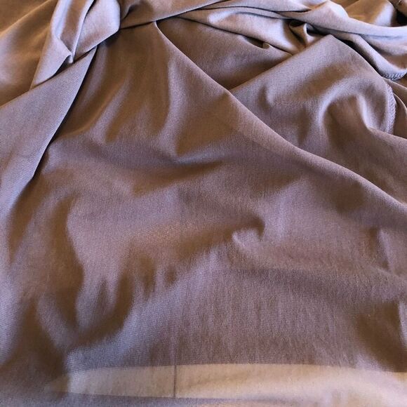 Garnet Hill Cocoa Brn Blouson Waist Coastal, Beigecore, Normcore Maxi Dress S XS - Picture 8 of 12